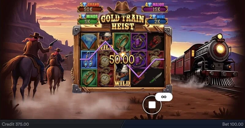 Gold Train Heist - útborgunartafla og myntverðmæti